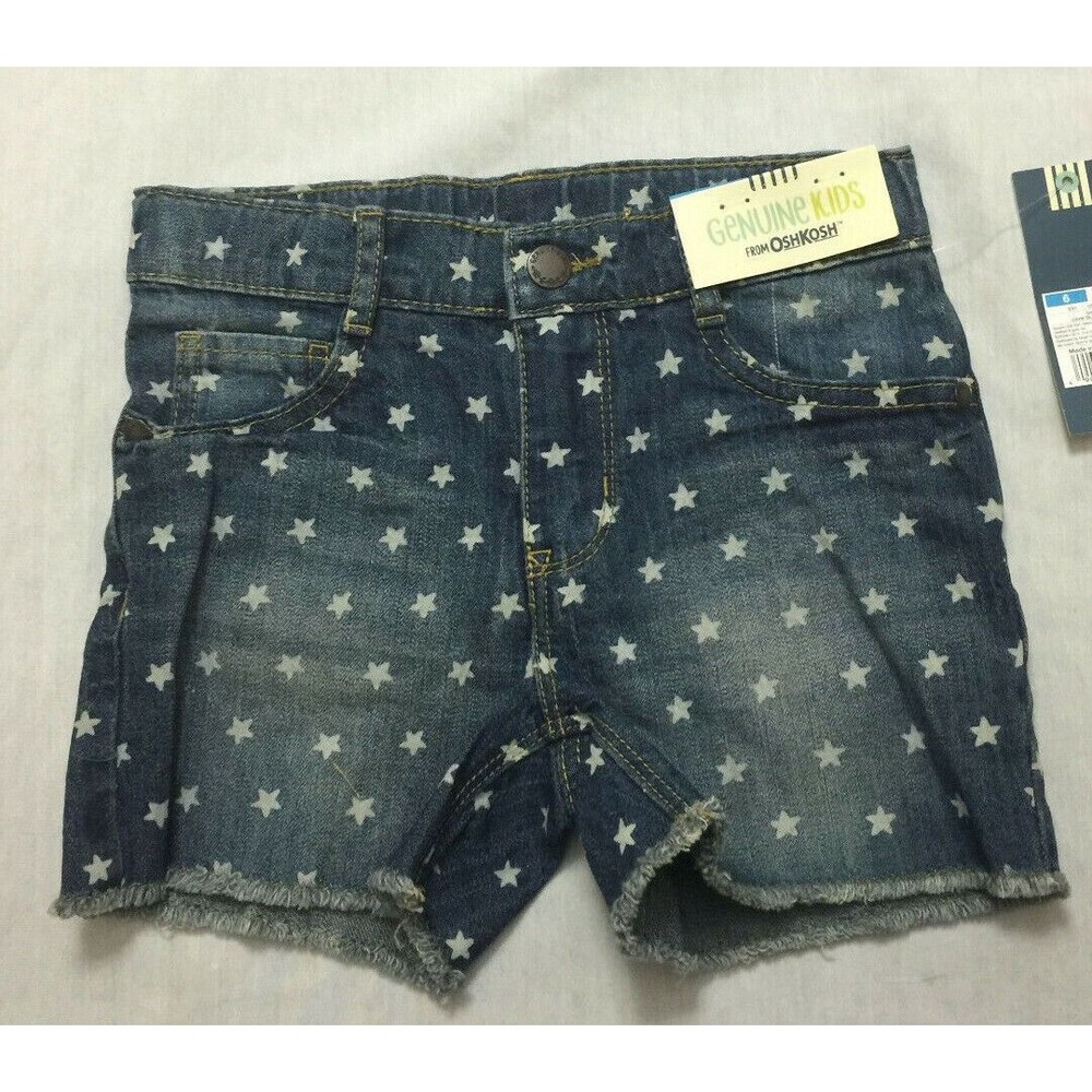 NWT OSHKOSH GIRLS JEANS SHORTS SIZE 6